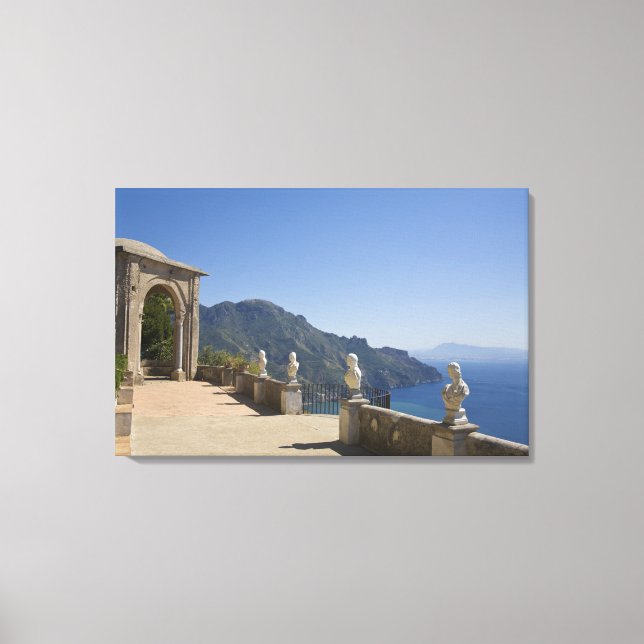 Villa Cimbrone, Ravello, Kampanien, Italien Canvastryck (Framsida)