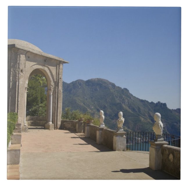 Villa Cimbrone, Ravello, Kampanien, Italien Kakelplatta (Framsidan)