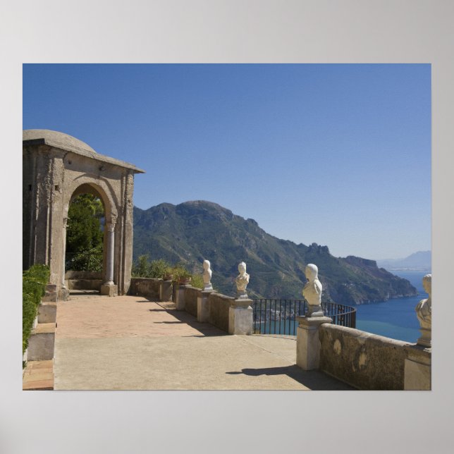 Villa Cimbrone, Ravello, Kampanien, Italien Poster (Framsidan)