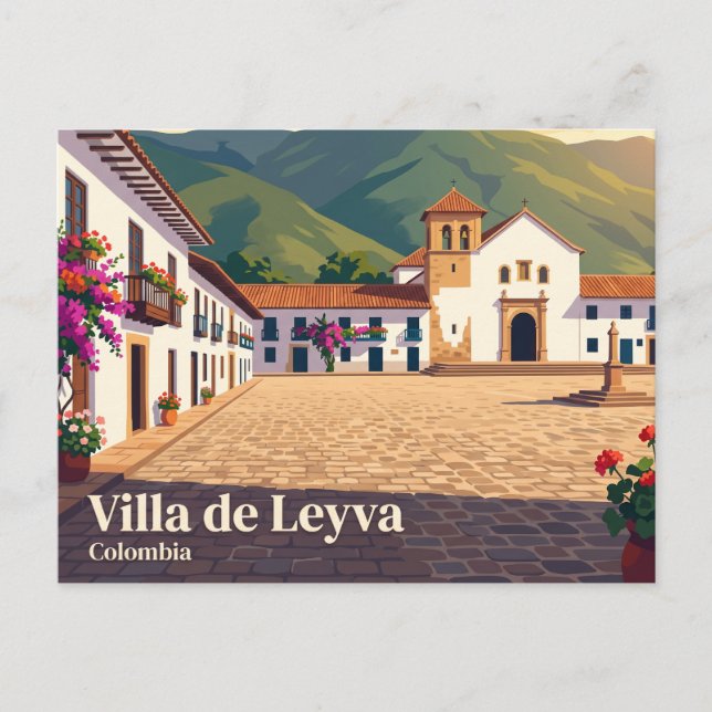 Villa de Leyva, Boyacá, Colombia Vykort (Framsida)