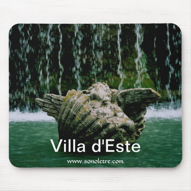Villa d'Este Fontän Cherub Mousepad Musmatta (Framsidan)