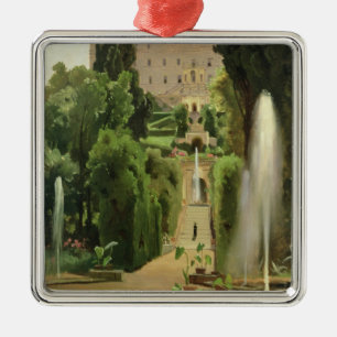 Villa D'Este, Tivoli, 1869 Julgransprydnad Metall
