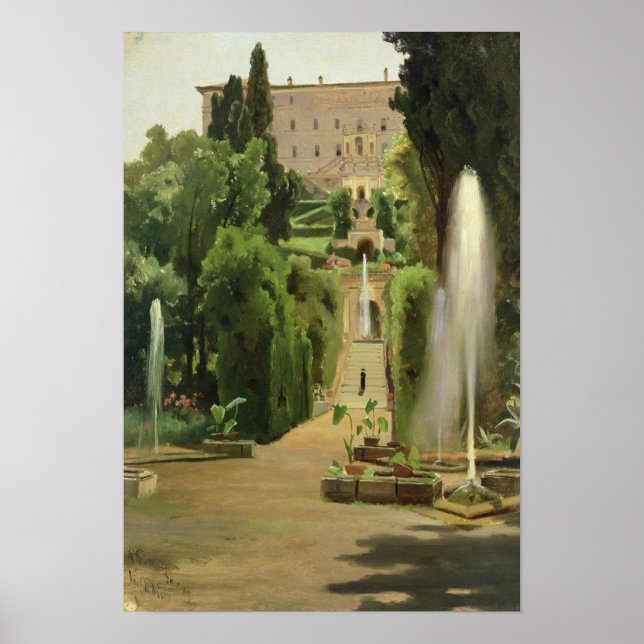 Villa D'Este, Tivoli, 1869 Poster (Framsidan)