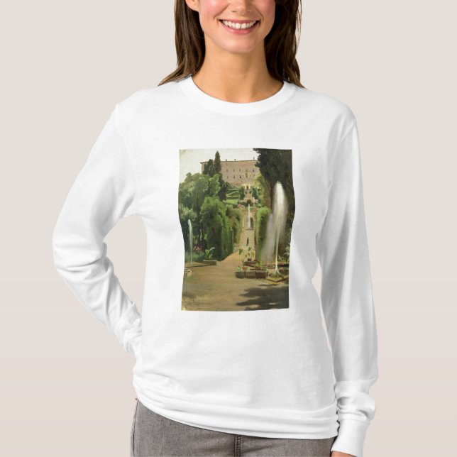 Villa D'Este, Tivoli, 1869 T-shirt (Framsida)