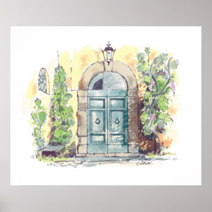 Villa Door Florence poster