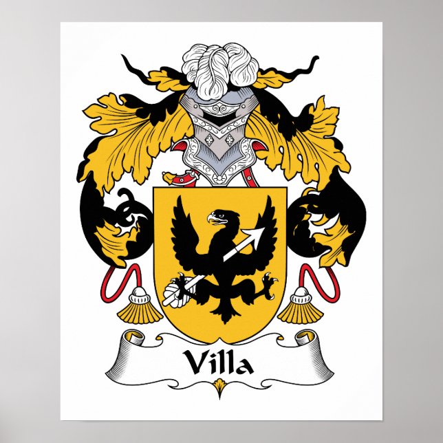 Villa Family Crest Poster (Framsidan)