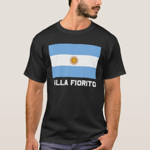 Villa Fiorito Republica Argenta Flagga Emblem Band T Shirt