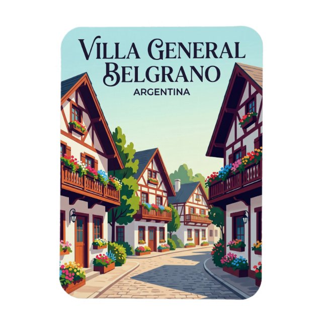 Villa General Belgrano Argentina Magnet (Vertikal)