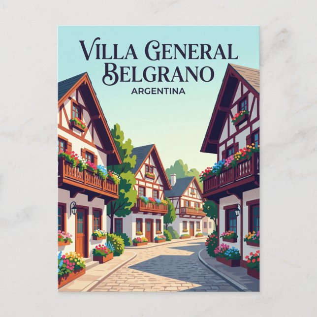 Villa General Belgrano Argentina Vykort (Framsida)