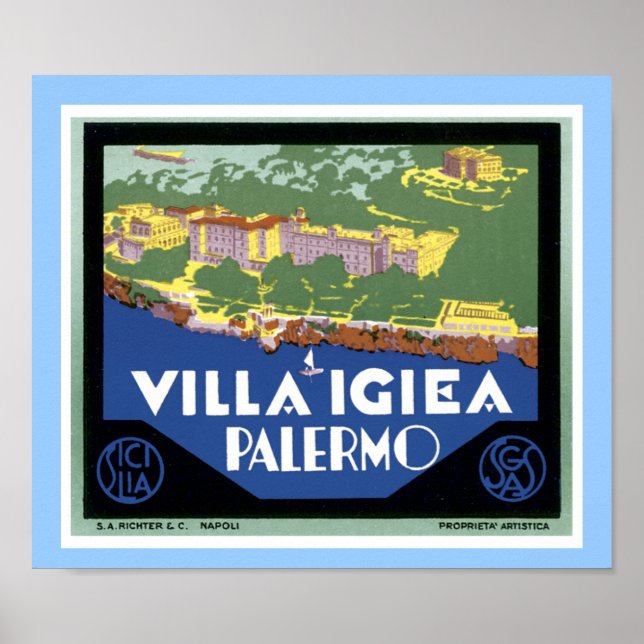 Villa Igiea Palermo Poster (Framsidan)