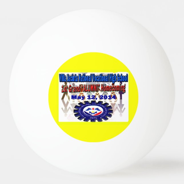Villa Jacinta 2014 Återträff Pingisboll (Framsidan)