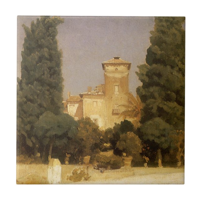 Villa Malta, Rom av Lord Frederic Leighton Kakelplatta (Framsidan)