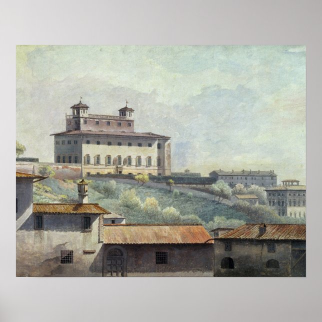 Villa Medici, Rom, c.1776 (olja på pappra) Poster (Framsidan)