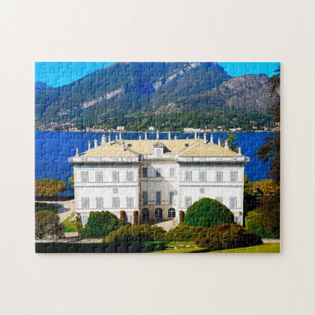 Villa Melzi Bellagio Sjö Como Italien Pussel (Horisontell)