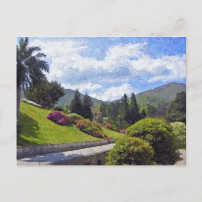 Villa Melzi d'Eril, Bellagio Postcard Vykort (Framsida)