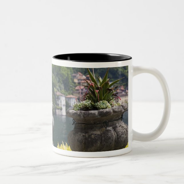Villa Monastero, trädgårdar och sjöfront, Varenna, Två-Tonad Mugg (Höger)
