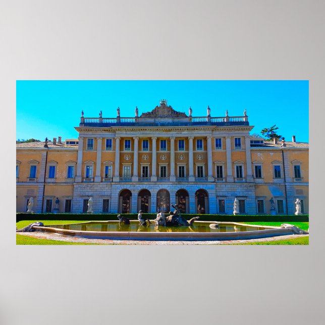 Villa Olmo Sjö Como Italien Poster (Framsidan)