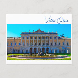 Villa Olmo Sjö Como Italien Vykort