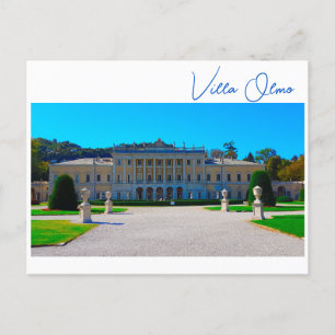 Villa Olmo Sjö Como Italien Vykort