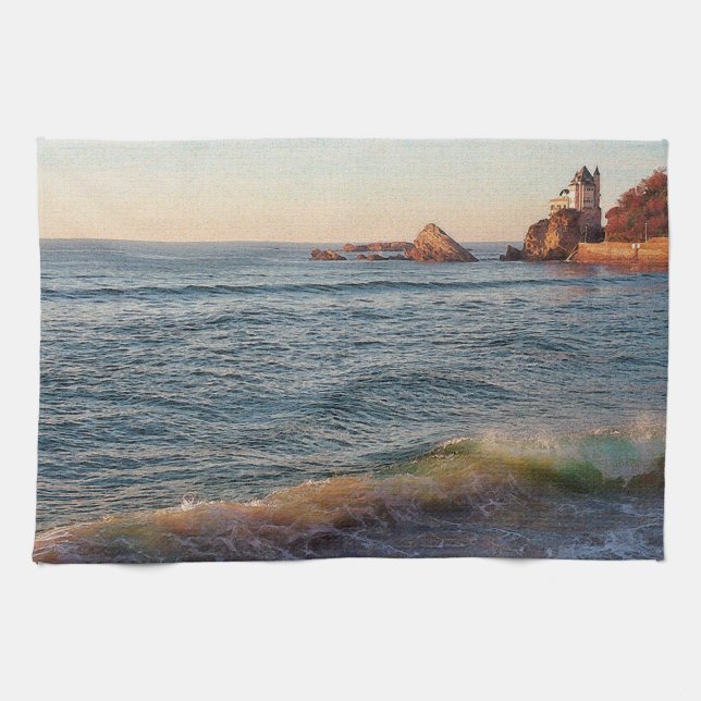 Villa på Sten Kökshandduk (Horisontell)