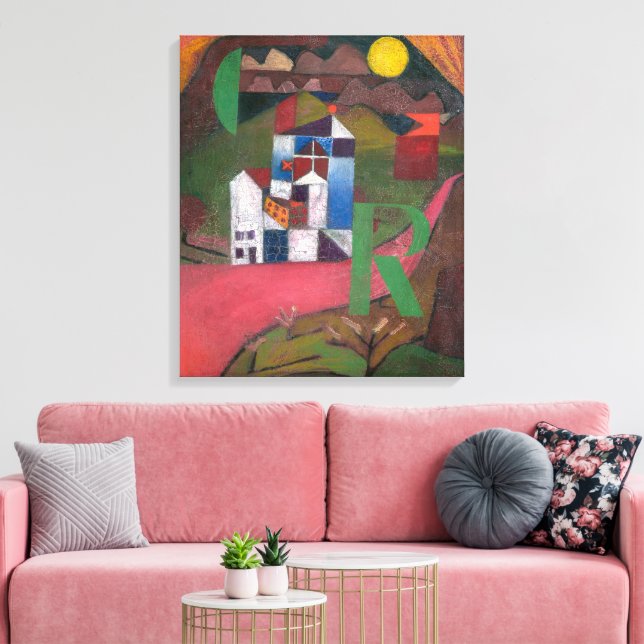 Villa R | Paul Klee | Canvastryck (Insitu (Vardagsrum))