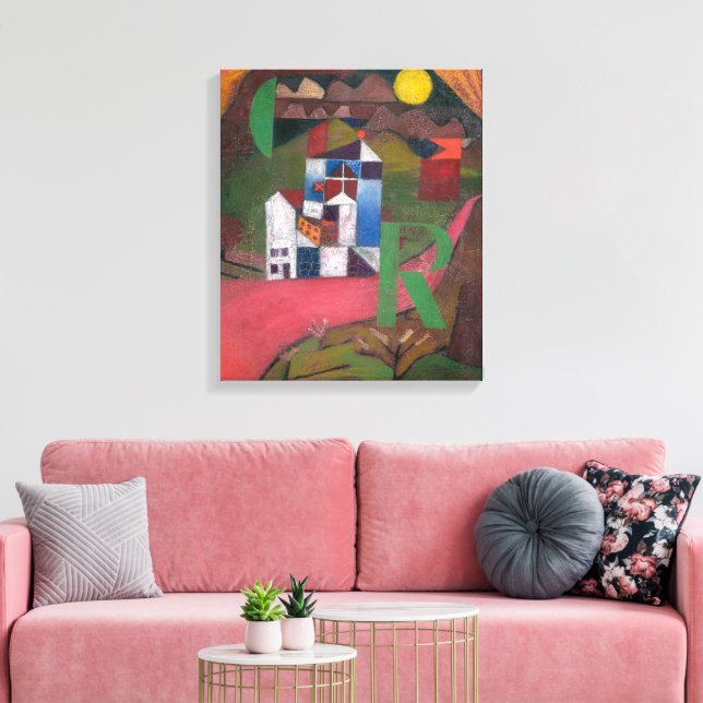Villa R | Paul Klee | Canvastryck (Insitu (Vardagsrum))