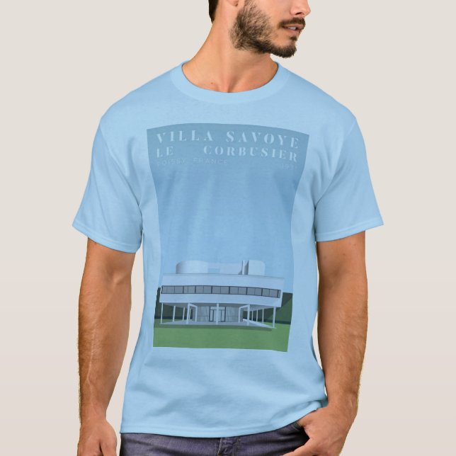 Villa Savoye Le Corbu T Shirt (Framsida)