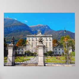 Villa Sola Cabiati Tremezzo Sjö Como Italien Poster