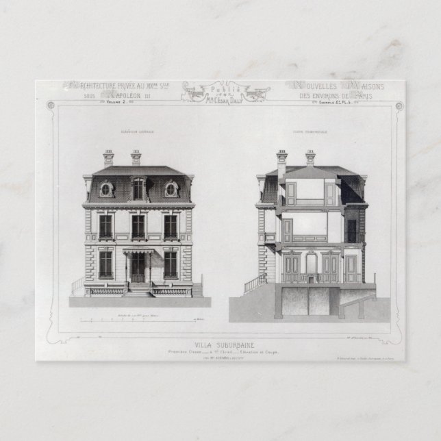 Villa Suburbaine, Premier Chasse vid St. Cloud Vykort (Framsida)