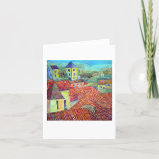 "Villa Toppar Greeting Card Kort