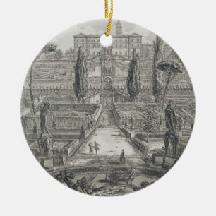 Villad'Esten på Tivoli (gravyr) Julgransprydnad Keramik