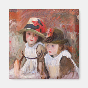 Village Children, berömd Art. Magnet