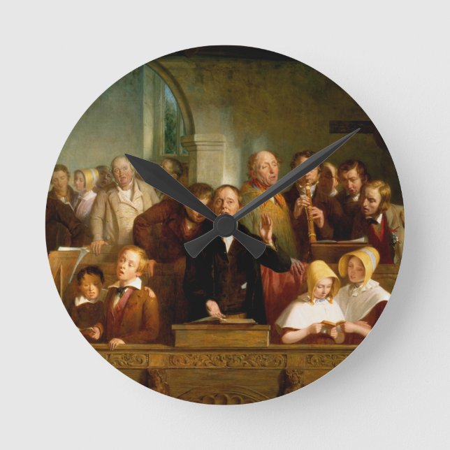 Village choir (se även 12274) rund klocka (Framsida)