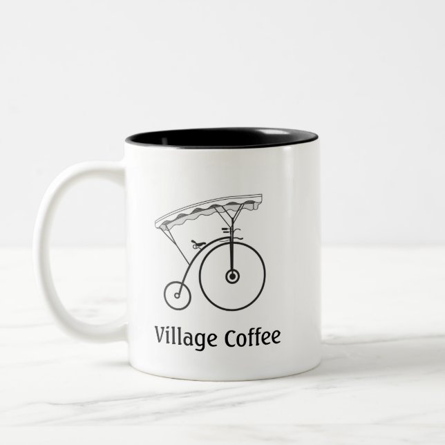 Village Coffee Två-Tonad Mugg (Vänster)