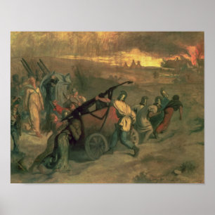 Village Firemen, 1857 Poster