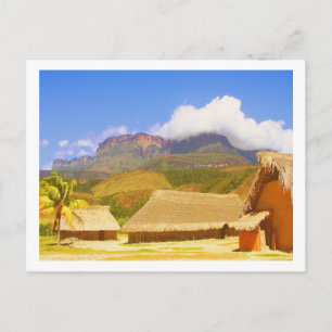 Village Huts Venezuela Jungle Ligcape Vykort