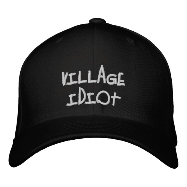 Village Idiot Broderad Keps (Framsida)