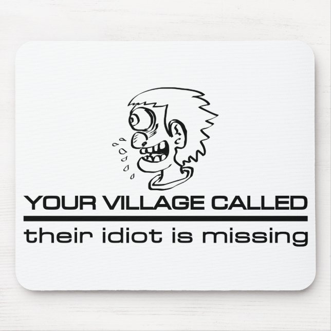 Village Idiot mousepad Musmatta (Framsidan)