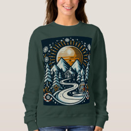 Village in Winter T Shirt