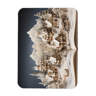 Village över Alpine Storybook Magnet