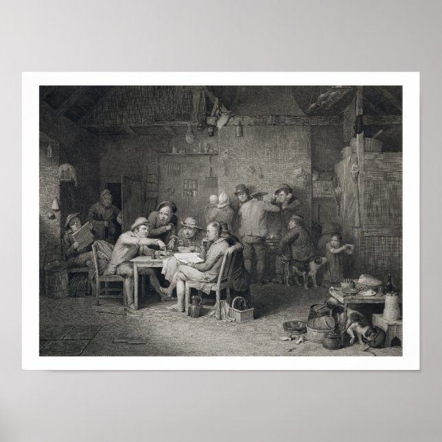 Village Politikar, graverad av Abraham Raimb Poster (Framsidan)