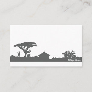 Village Scene Visitkort