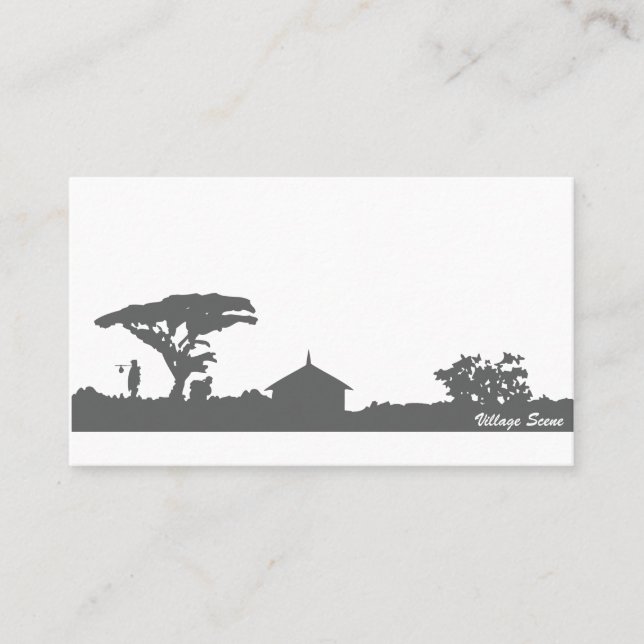 Village Scene Visitkort (Framsida)