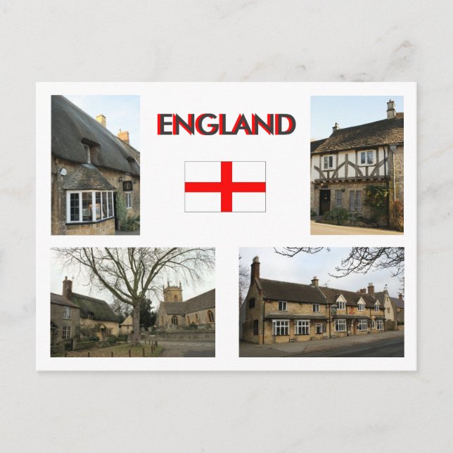 Village Scenes Vykort (Framsida)