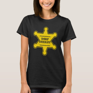 Village sheriff Badge Polisbil T Shirt