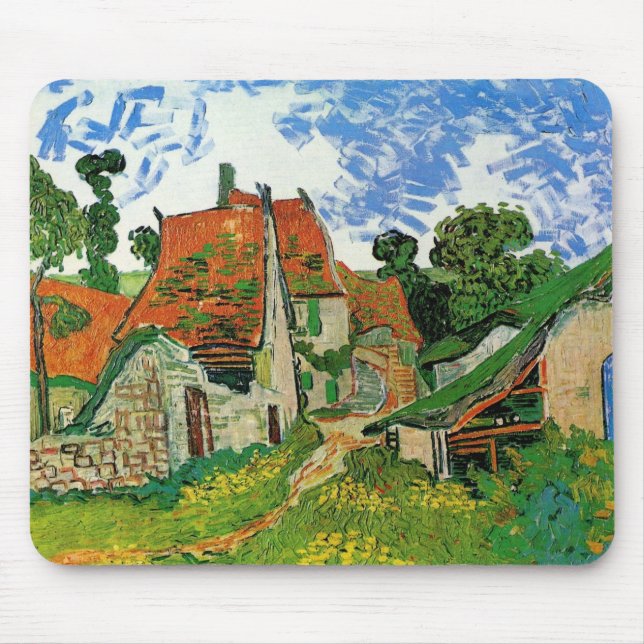 Village Street av Vincent van Gogh Musmatta (Framsidan)