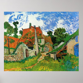 Village Street av Vincent van Gogh Poster