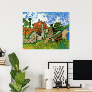Village Street av Vincent van Gogh Poster