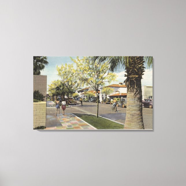 Village Street, Handflatan Canyon Drive Canvastryck (Framsida)