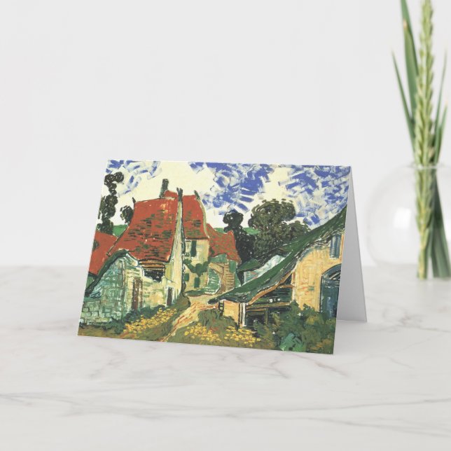 Village Street i Auvers av Vincent van Gogh Kort (Framsida)
